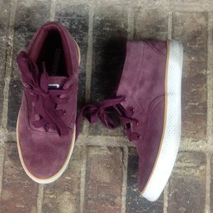 Converse Unisex Plum Suede Lace Sneakers M5.5 W7